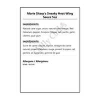 Marie Sharp’s Sneaky Heat Wing Sauce 5oz - Hot Sauce