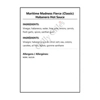 Maritime Madness Fierce (Classic) Habanero Hot Sauce - Hot Sauce