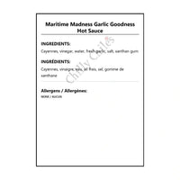 Maritime Madness Garlic Goodness Hot Sauce - Hot Sauce