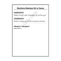Maritime Madness Giv’er Sauce - Hot Sauce