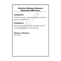 Maritime Madness Habanero Moonshine BBQ Sauce - BBQ Sauce