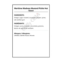 Maritime Madness Mustard Pickle Hot Sauce - Hot Sauce