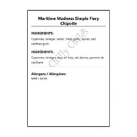 Maritime Madness Simple Fiery Chipotle - Hot Sauce