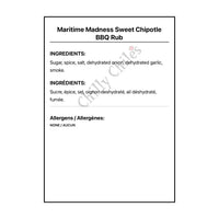 Maritime Madness Sweet Chipotle BBQ Rub - Spice/Peppers