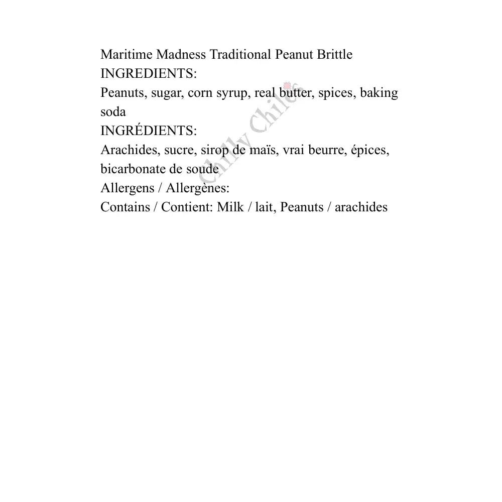 Maritime Madness Traditional Peanut Brittle - Snacks