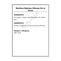 Maritime Madness Ultimate Giv’er Sauce - Hot Sauce