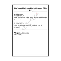 Maritime Madness Unreal Pepper BBQ Rub - Spice/Peppers