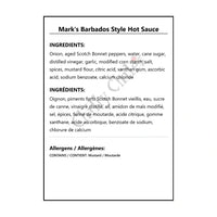 Mark’s Barbados Style Hot Sauce - Hot Sauce