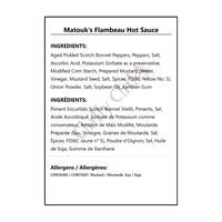 Matouk’s Flambeau Hot Sauce - Hot Sauce