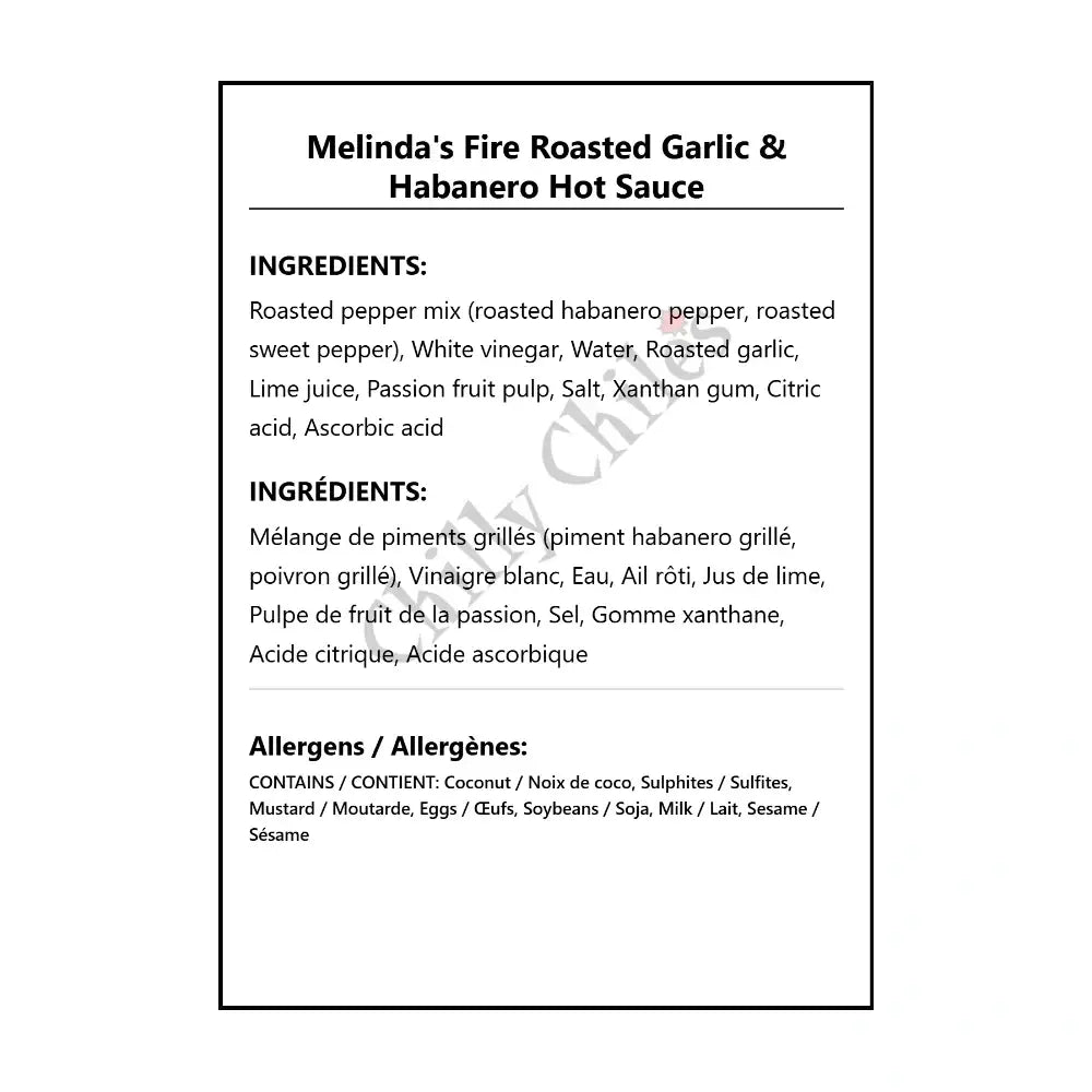 Melinda’s Fire Roasted Garlic & Habanero Hot Sauce - Hot Sauce