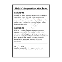 Melinda’s Jalapeno Ranch Hot Sauce - Wing Sauce