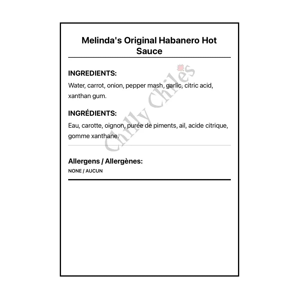 Melinda’s Original Habanero Hot Sauce - Hot Sauce