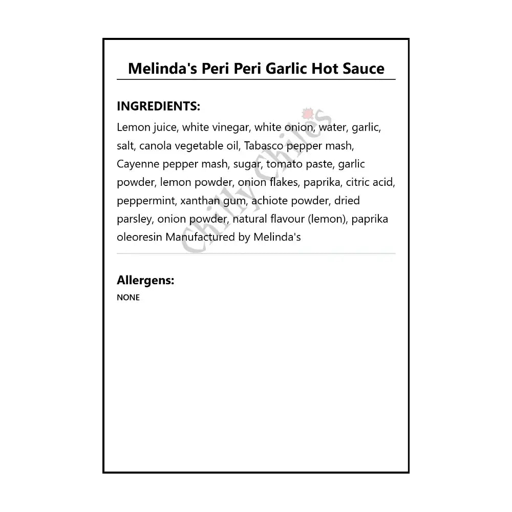 Melinda’s Peri Peri Garlic Hot Sauce - Hot Sauce