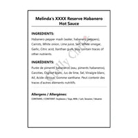 Melinda’s XXXX Reserve Habanero Hot Sauce - Hot Sauce