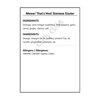 Meow! That’s Hot! Siamese Sizzler - Hot Sauce