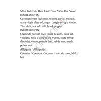 Mike Jack Eats Heat East Coast Vibes Hot Sauce - Hot Sauce