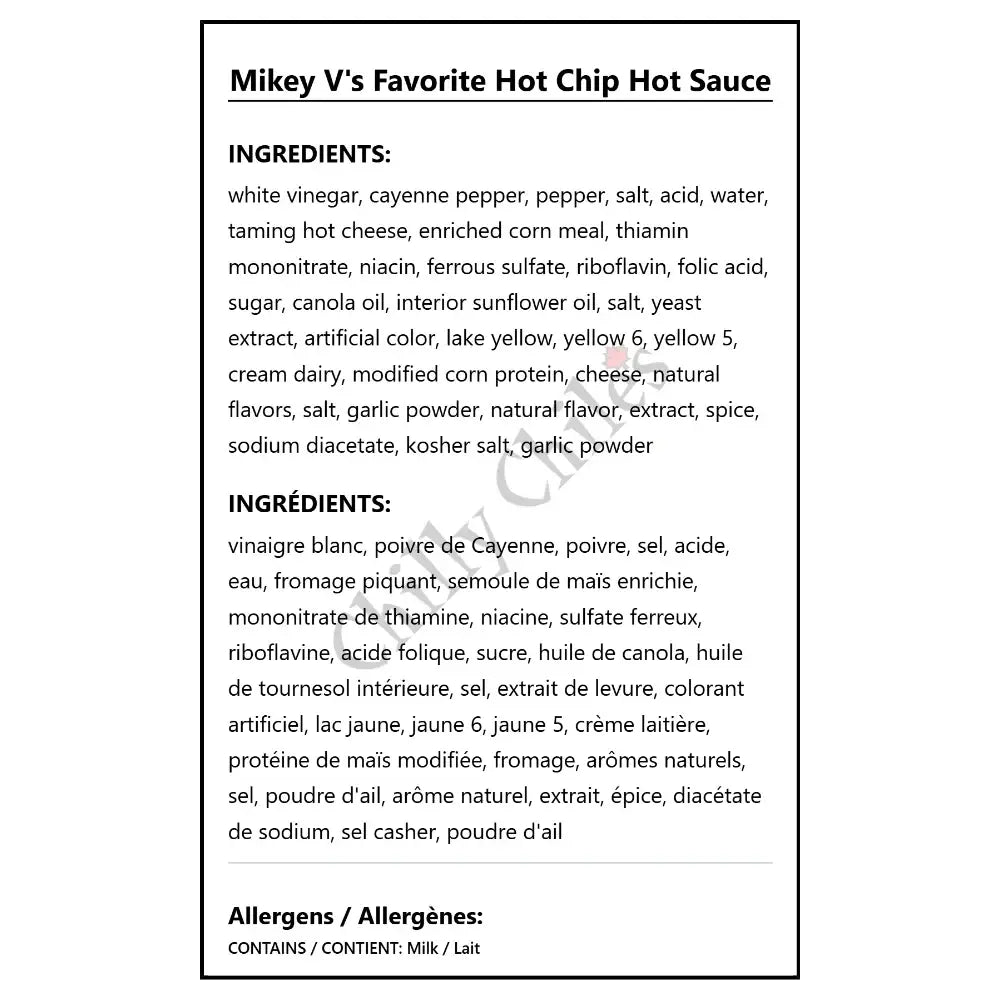 Mikey V’s Favorite Hot Chip Hot Sauce - Hot Sauce