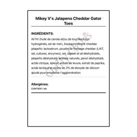 Mikey V’s Jalapeno Cheddar Gator Toes - Snacks