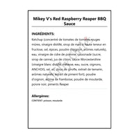 Mikey V’s Red Raspberry Reaper BBQ Sauce - BBQ Sauce