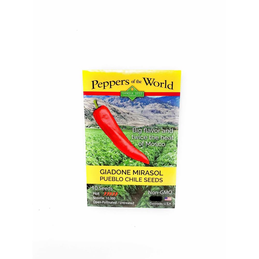 Mirasol Giadone Pueblo Hot Pepper Seeds - Seeds