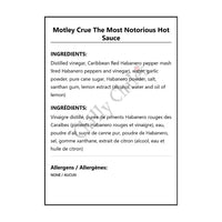 Motley Crue The Most Notorious Hot Sauce - Hot Sauce