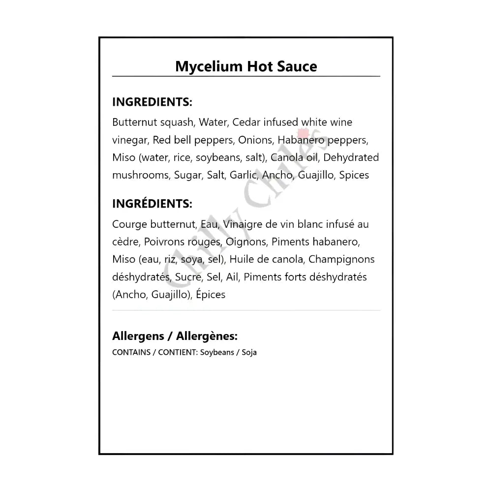 Mycelium Hot Sauce - Hot Sauce
