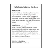 Neil’s Peach Habanero Hot Sauce - Hot Sauce