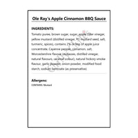 Ole Ray’s Apple Cinnamon BBQ Sauce - BBQ Sauce