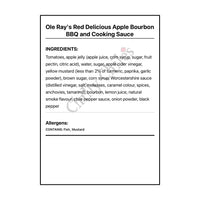 Ole Ray’s Red Delicious Apple Bourbon BBQ and Cooking Sauce - BBQ Sauce