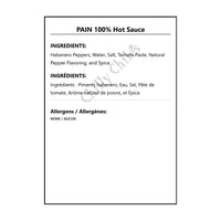 PAIN 100% Hot Sauce - Hot Sauce