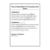 Pain is Good Batch #114 Jamaican Hot Sauce - Hot Sauce