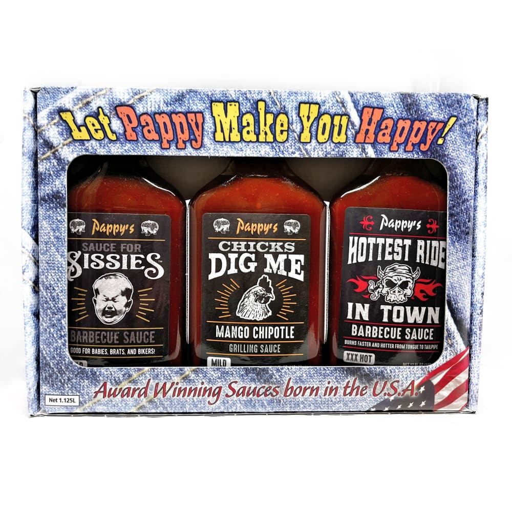 Pappy’s BBQ 3-Pack Gift Pack - BBQ Sauce