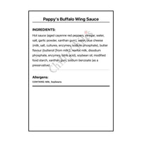 Pappy’s Buffalo Wing Sauce - Wing Sauce