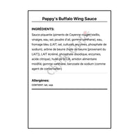 Pappy’s Buffalo Wing Sauce - Wing Sauce