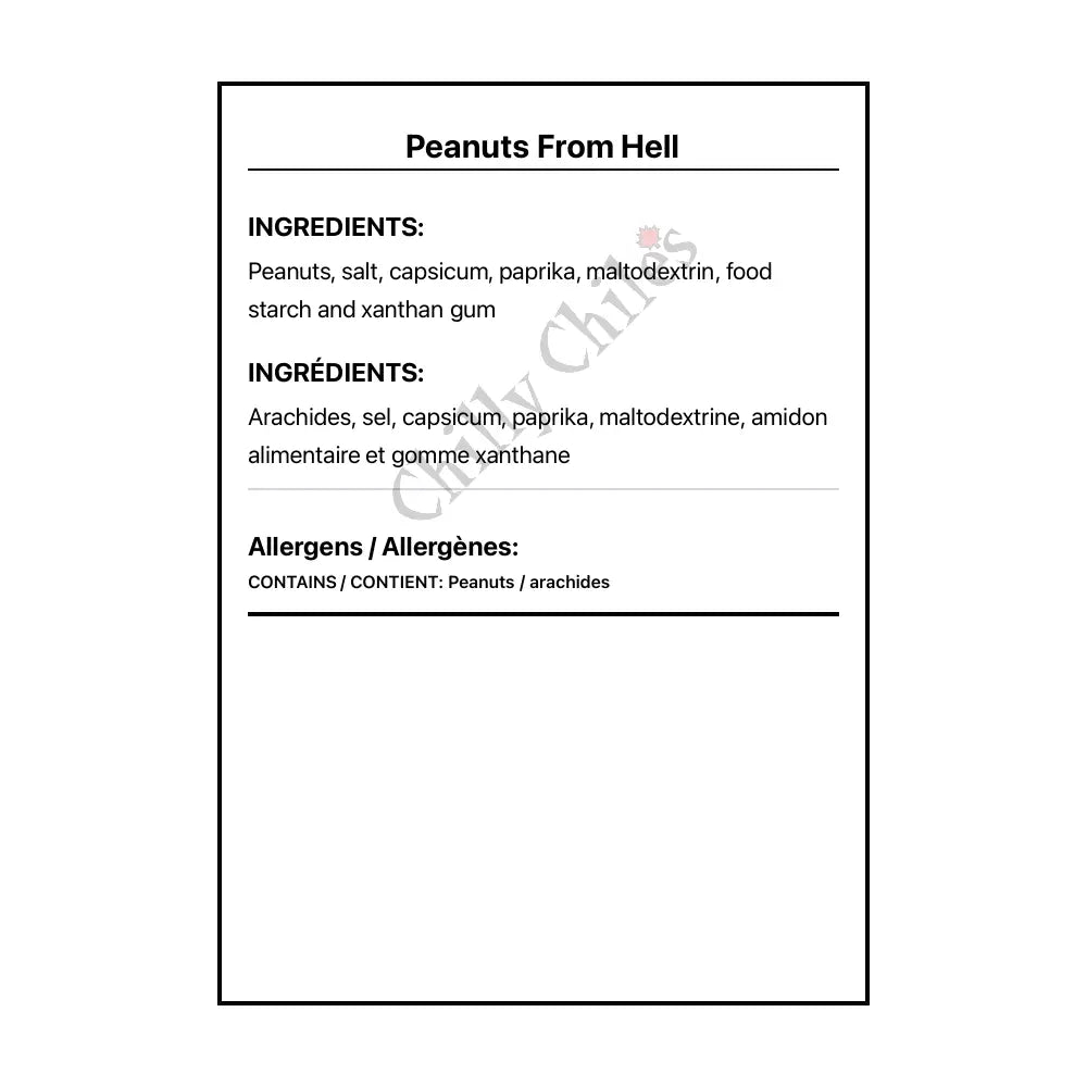 Peanuts From Hell - Snacks