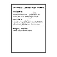 Puckerbutt I Dare You Stupit Mustard - Condiments