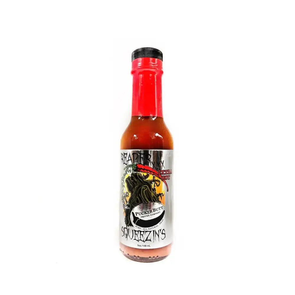 Puckerbutt Reaper Squeezin’s Extra Hot hot Sauce Signed by Ed Currie - Hot Sauce