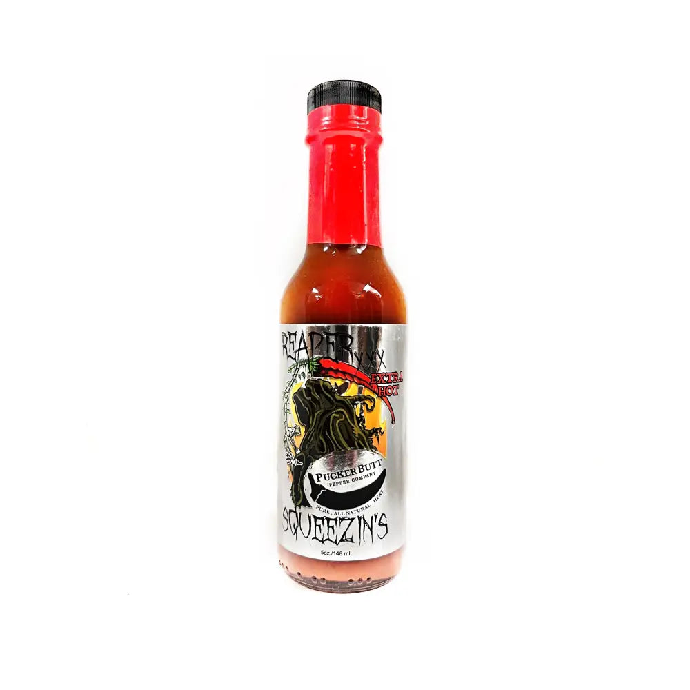 Puckerbutt Reaper Squeezin’s Extra Hot hot Sauce Signed by Ed Currie - Hot Sauce