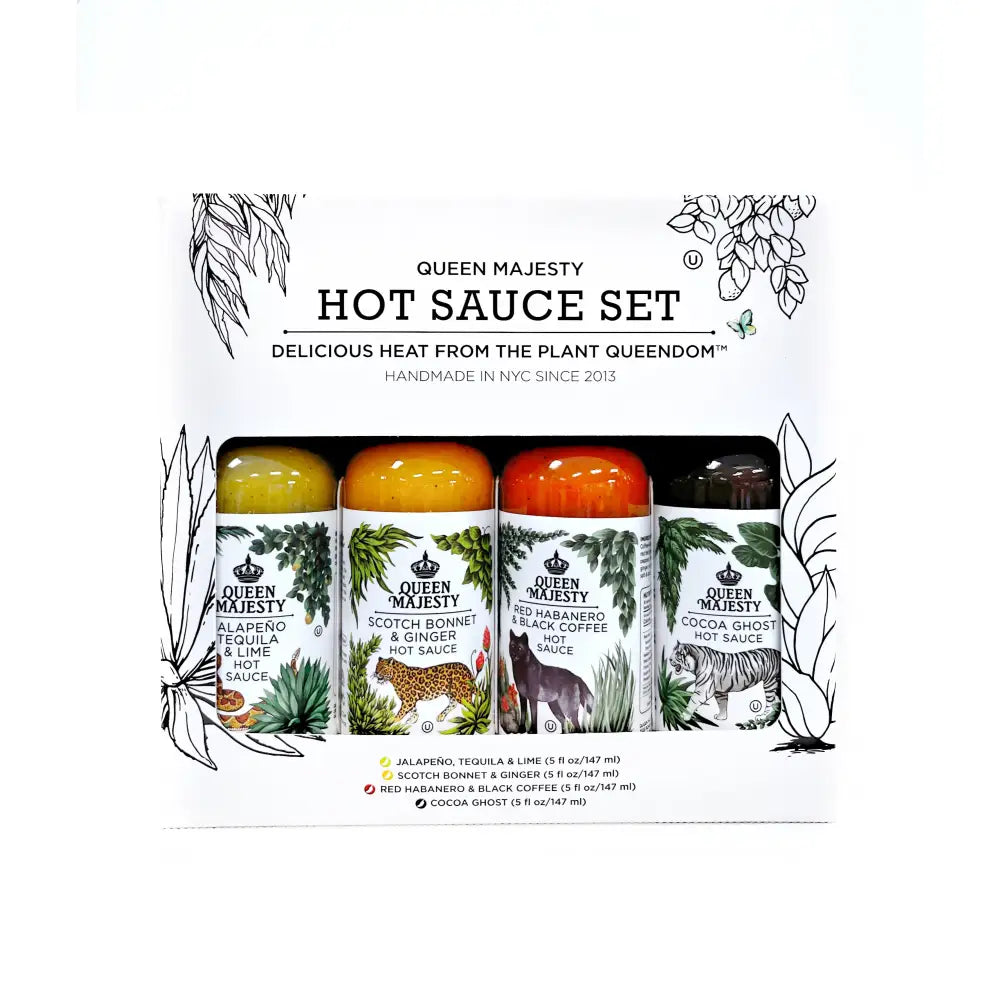 Queen Majesty Favourite 4pk Hot Sauce - Gift Set