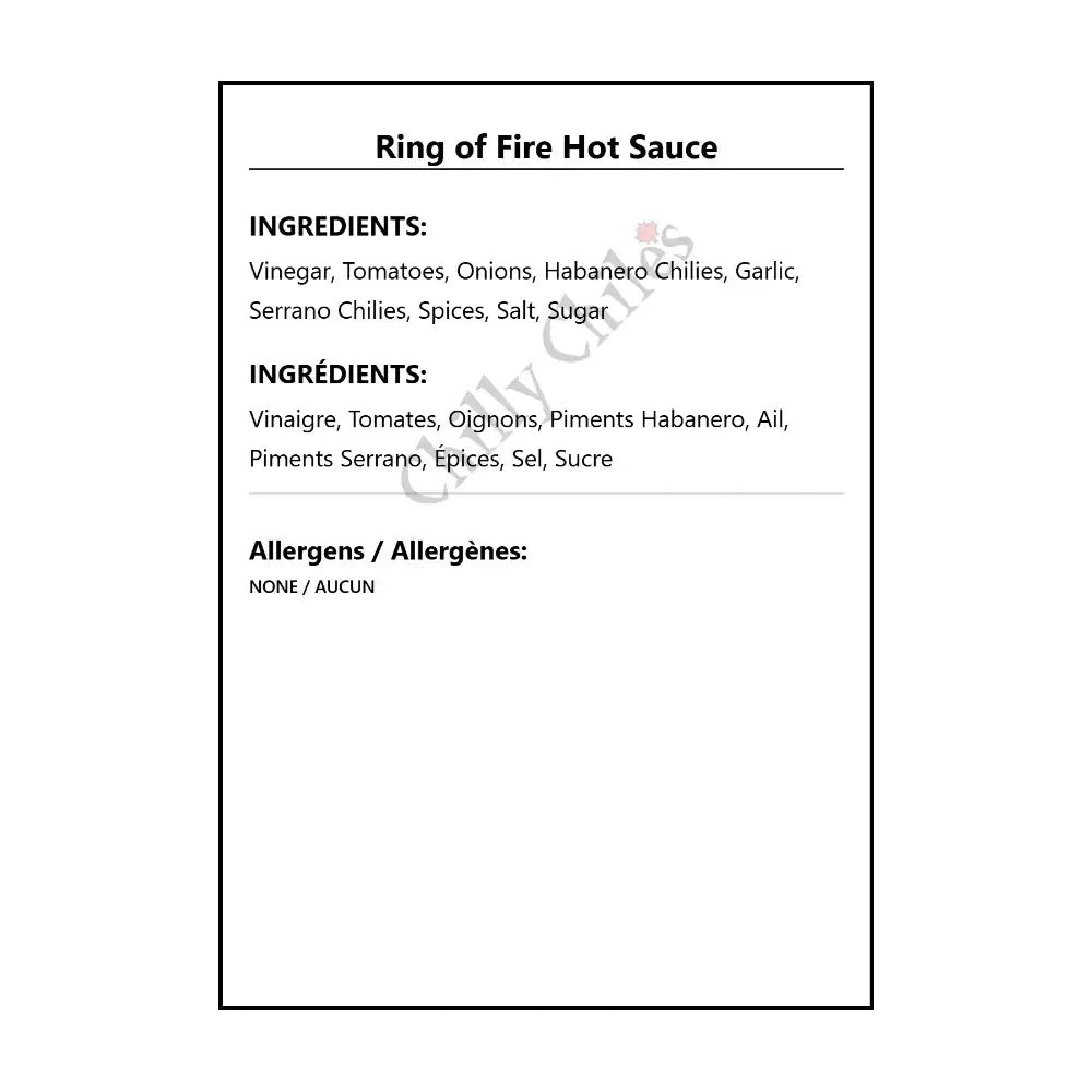 Ring of Fire Hot Sauce - Hot Sauce