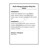 Rudi’s Mango Scorpion Sting Hot Sauce - Hot Sauce