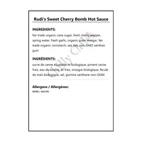 Rudi’s Sweet Cherry Bomb Hot Sauce - Hot Sauce
