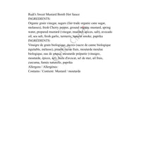 Rudi’s Sweet Mustard Bomb Hot Sauce - Hot Sauce