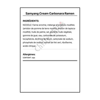Samyang Cream Carbonara Ramen - Other