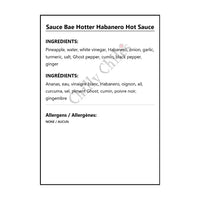 Sauce Bae Hotter Habanero Hot Sauce - Hot Sauce