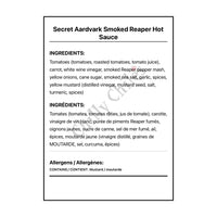 Secret Aardvark Smoked Reaper Hot Sauce - Hot Sauce