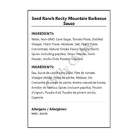 Seed Ranch Rocky Mountain Barbecue Sauce - BBQ Sauce