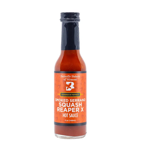 Butterfly Bakery Smoked Serrano Squash Reaper X Hot Sauce - Hot Sauce