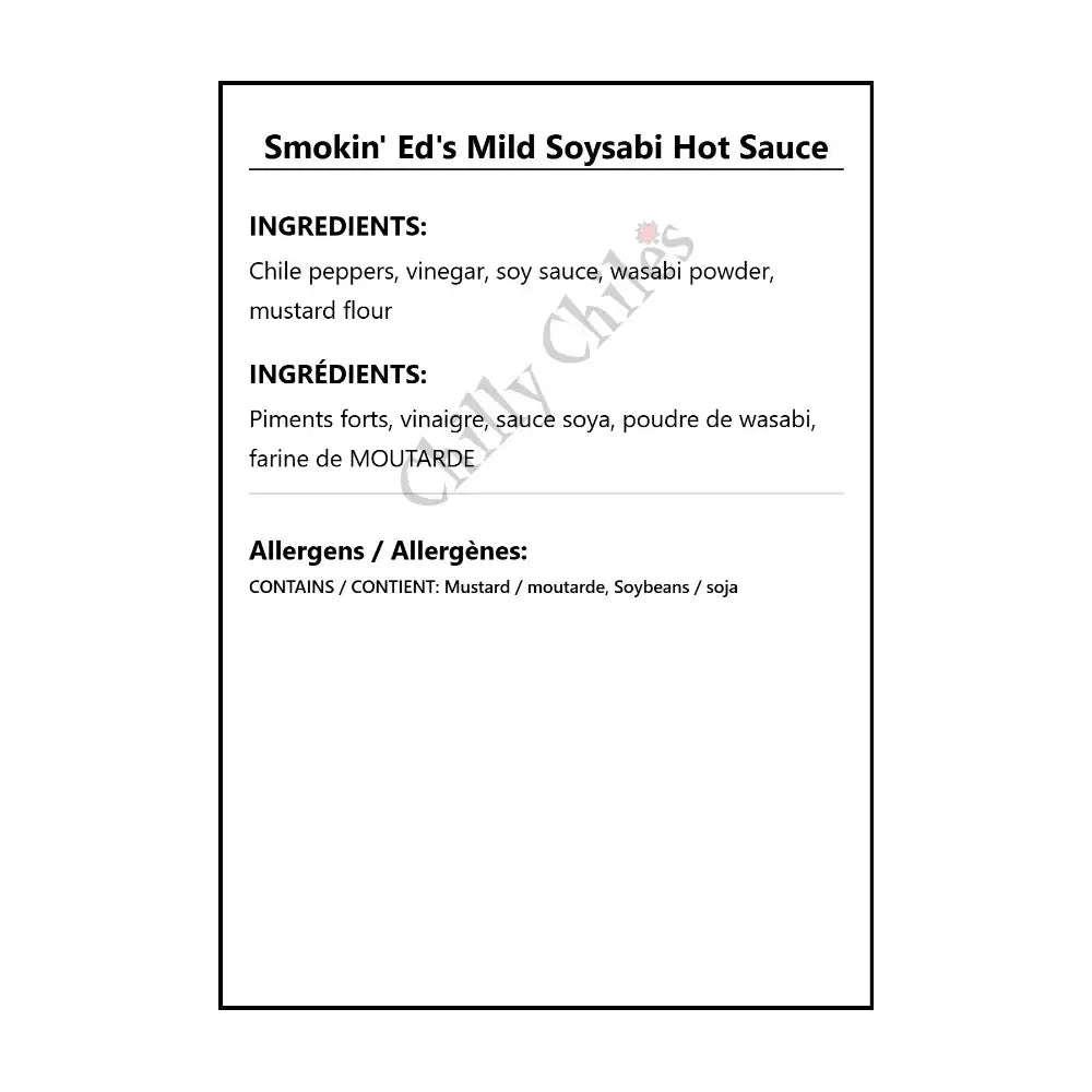 Smokin’ Ed’s Mild Soysabi Hot Sauce - Hot Sauce