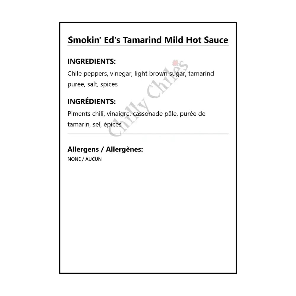 Smokin’ Ed’s Tamarind Mild Hot Sauce - Hot Sauce